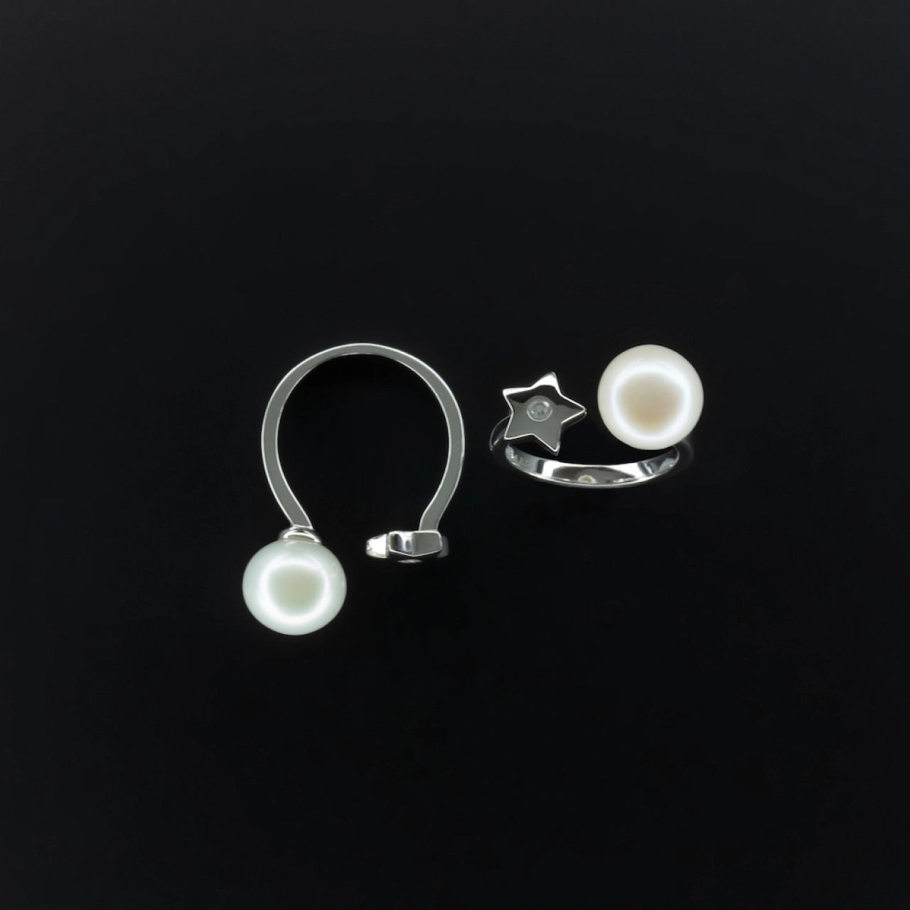 Star and Moon Ring in Sterling Silver - H.O.T. ITEM